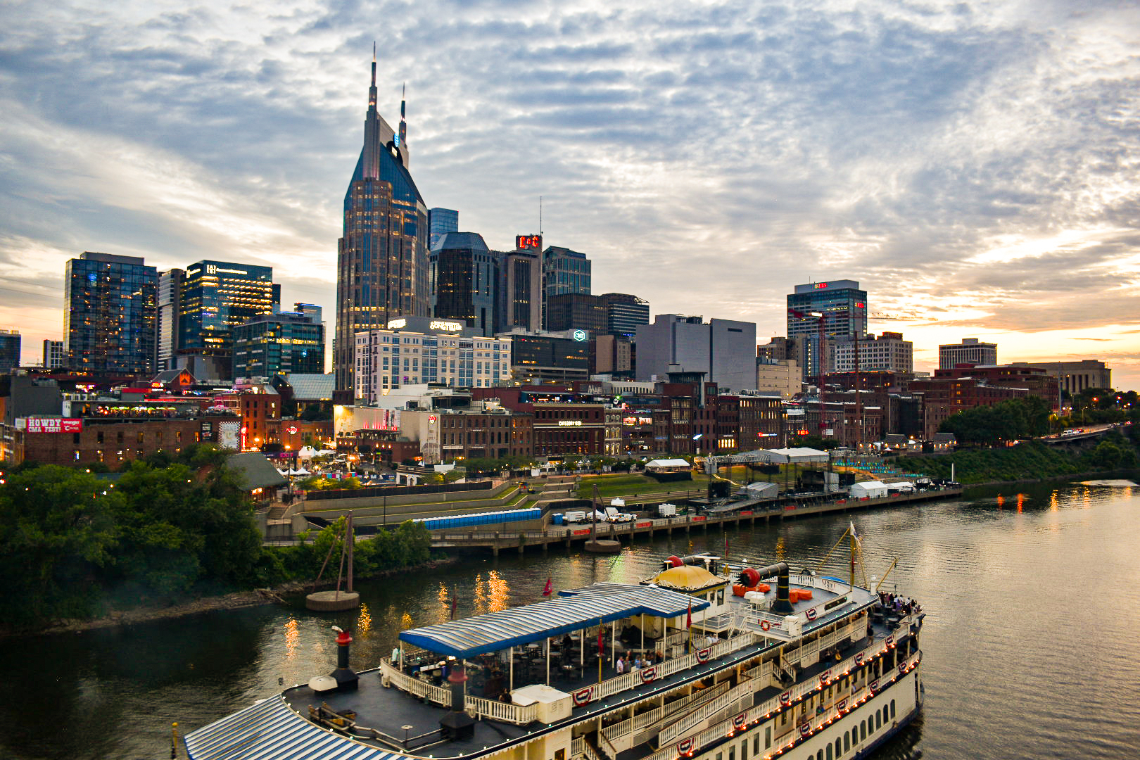 The Cumberland River, Nashville, Tennessee